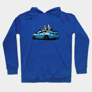 Blue Civic SI Mountains Hoodie